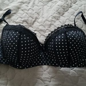 Vintage push up dot bra